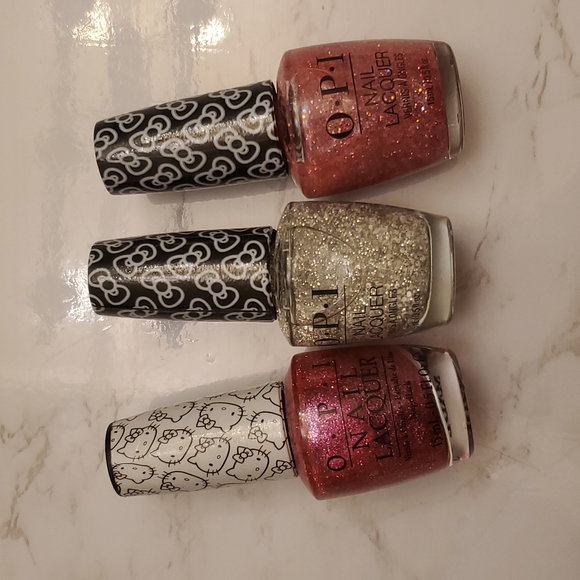 OPI Other New Hello Kitty Opi Nail Polishes Glitter Poshmark